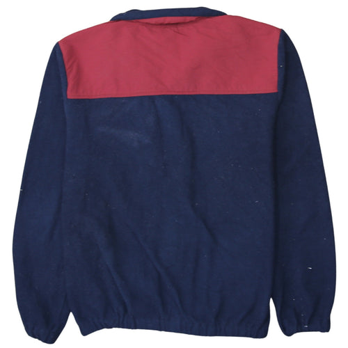 FILA Men's Blue and Red Full Zip Fleece Jacket Size M