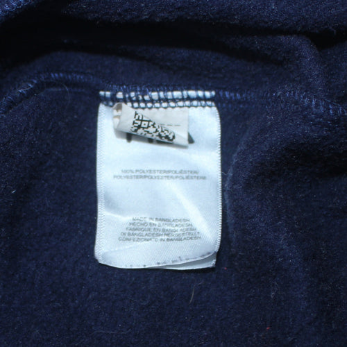 FILA Men's Blue and Red Full Zip Fleece Jacket Size M