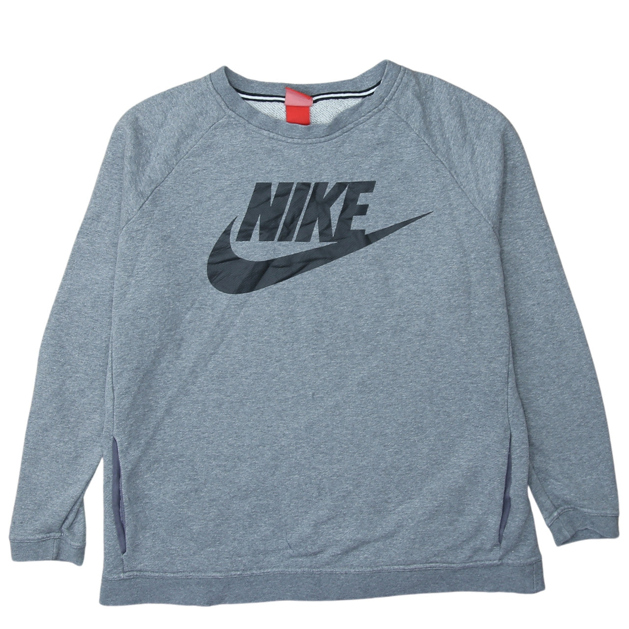 Nike Men's Grey XL Pullover Sweatshirt Crew Neck Logo Sportswear