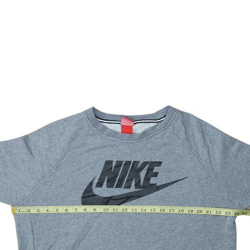 Nike Men's Grey XL Pullover Sweatshirt Crew Neck Logo Sportswear
