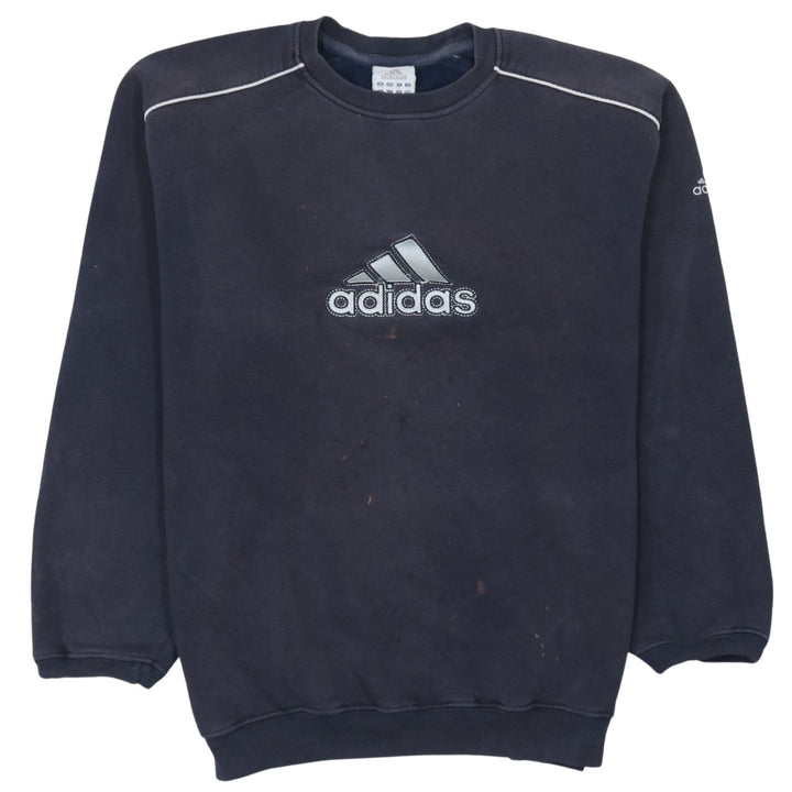 Adidas Men's Blue XL Pullover Sweatshirt Crew Neck Logo Sportswear