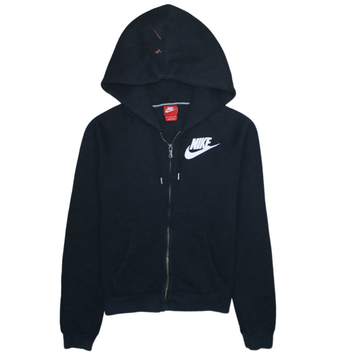 Nike Womens Black Small Full Zip Hoodie Sweatshirt