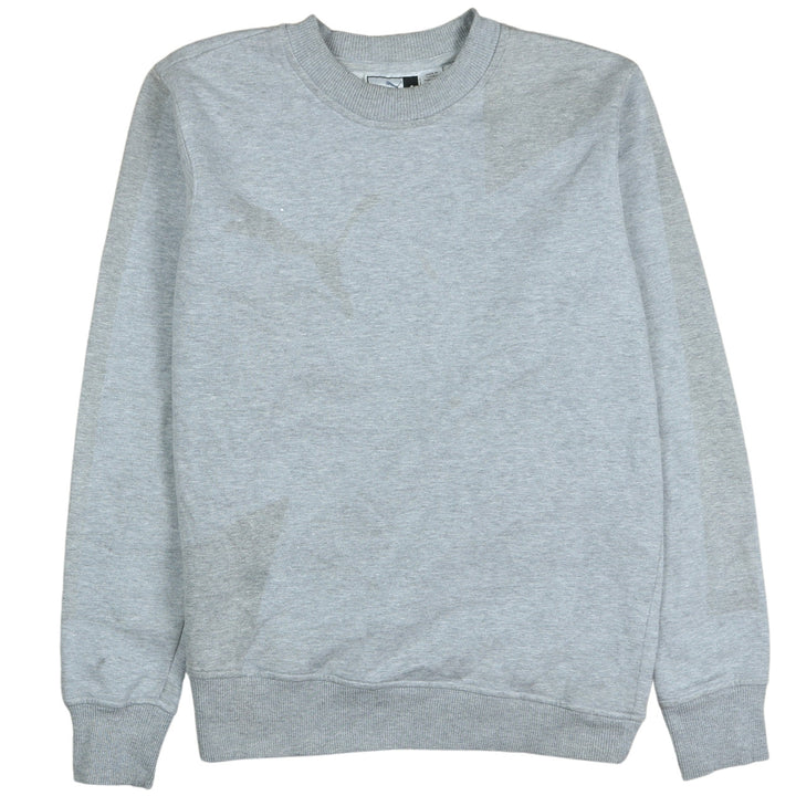 Puma Mens Grey Crew Neck Pullover Sweatshirt Size S