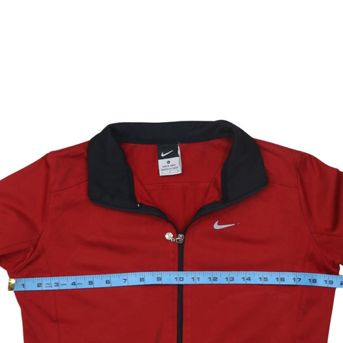 Nike Men's Red XL Track Jacket Reflective Full Zip Sports Top