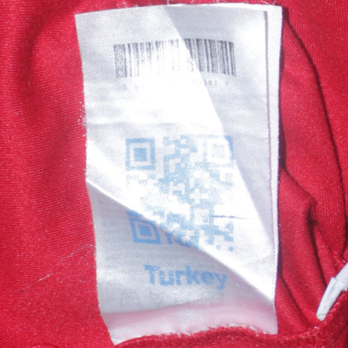Nike Men's Red XL Track Jacket Reflective Full Zip Sports Top