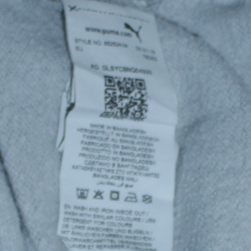 Puma Boys Grey Hoodie Size 13-14 Years Pullover Fleece Sweatshirt