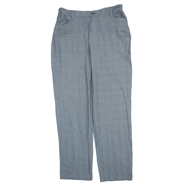 Lee Men's Grey Check Chino Trousers Size 16 Regular Fit