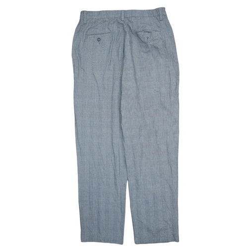 Lee Men's Grey Check Chino Trousers Size 16 Regular Fit