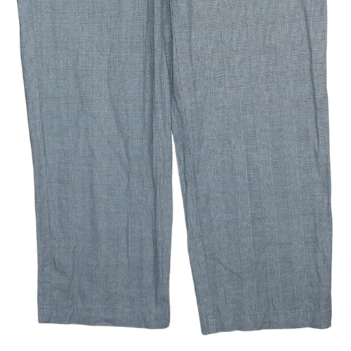Lee Men's Grey Check Chino Trousers Size 16 Regular Fit