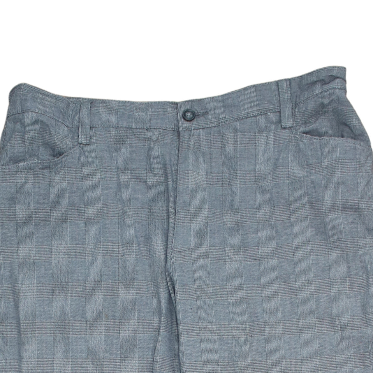 Lee Men's Grey Check Chino Trousers Size 16 Regular Fit