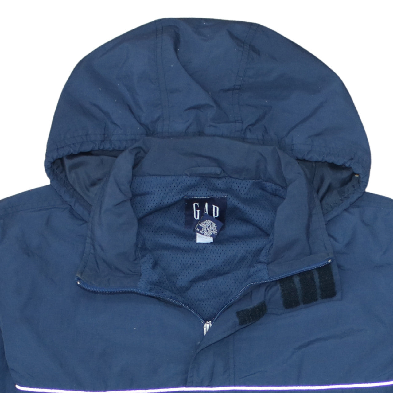 GAP Men's Blue XS Hooded Anorak Windbreaker Jacket