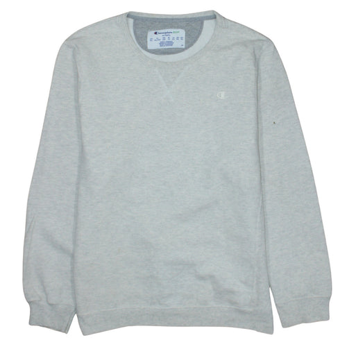 Champion Eco Women Grey 2XL Pullover Sweatshirt with Logo