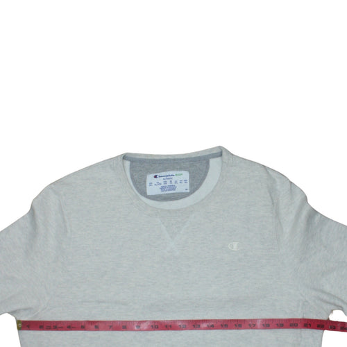 Champion Eco Women Grey 2XL Pullover Sweatshirt with Logo