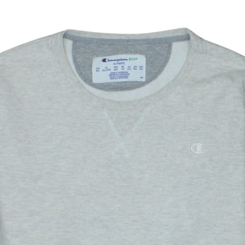 Champion Eco Women Grey 2XL Pullover Sweatshirt with Logo