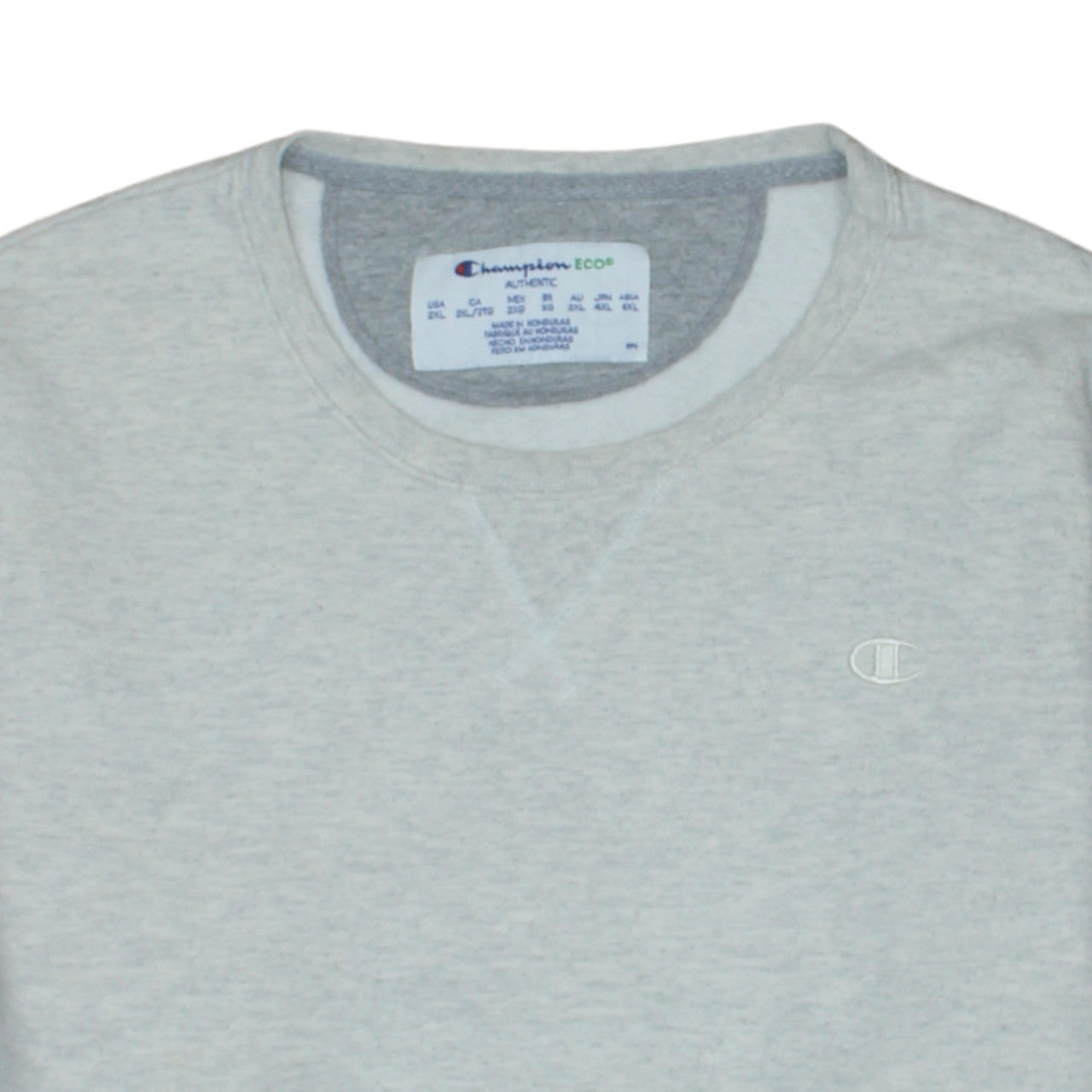 Champion Eco Women Grey 2XL Pullover Sweatshirt with Logo