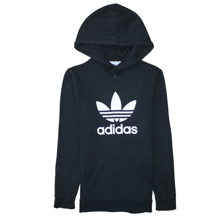 Adidas Men's Black XS Pullover Hoodie with Logo, Regular Fit