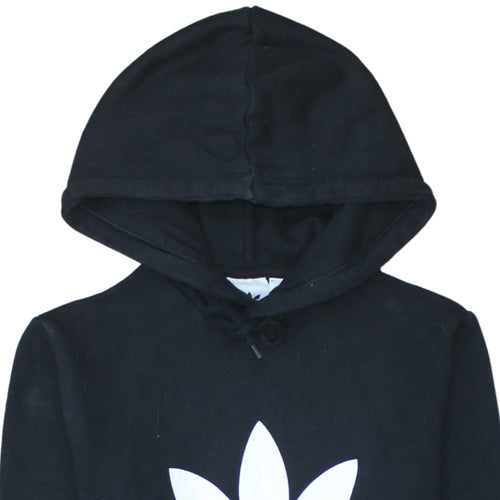 Adidas Men's Black XS Pullover Hoodie with Logo, Regular Fit