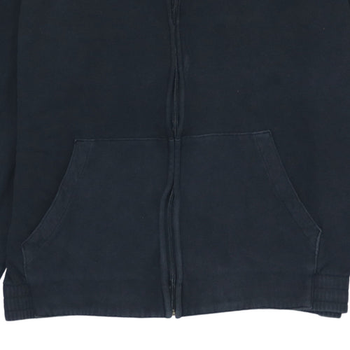 Champion Men's Black Full Zip Hoodie Size L Fleece Logo Sportswear
