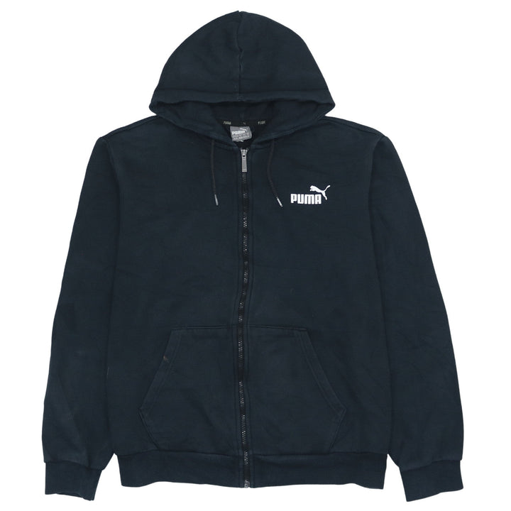 Puma Womens Black XL Full Zip Hoodie Sweatshirt