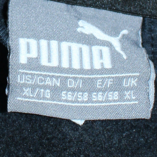 Puma Womens Black XL Full Zip Hoodie Sweatshirt