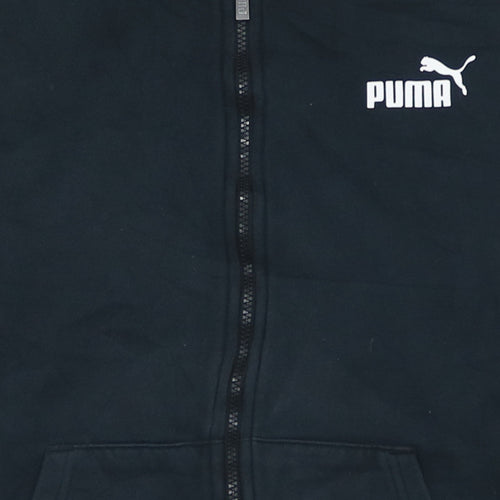Puma Womens Black XL Full Zip Hoodie Sweatshirt