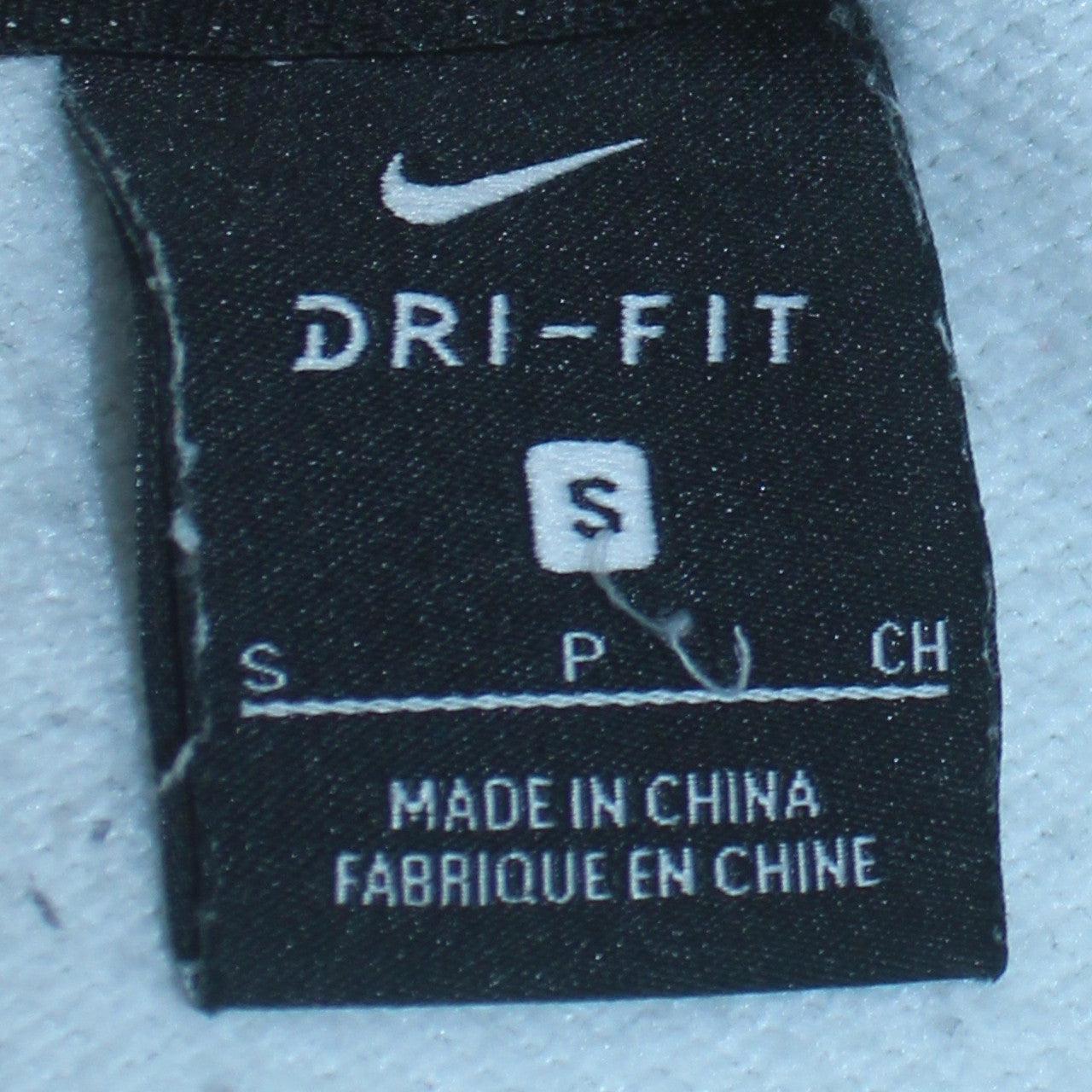 Nike Men's White Dri-Fit Pullover Sweatshirt S Logo Zip Pocket