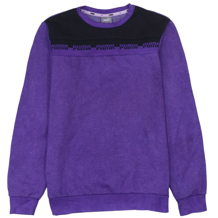 Puma Men's Purple Logo Pullover Sweatshirt Size M