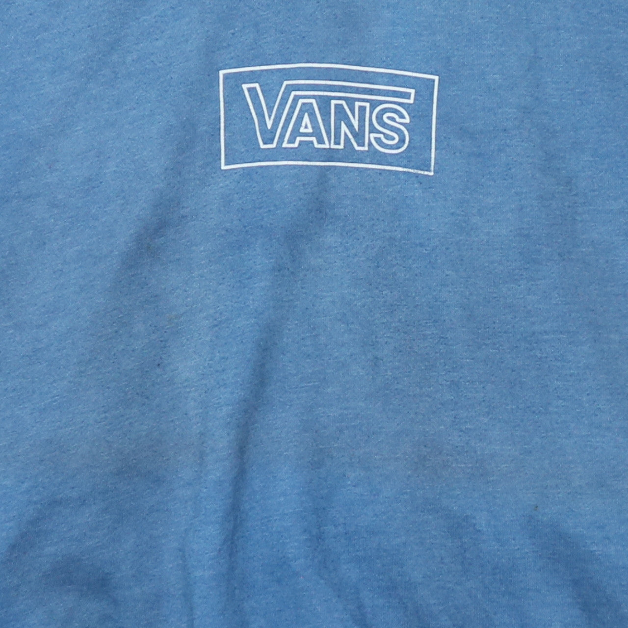 Vans Women's Blue Medium Pullover Hoodie with Logo Print