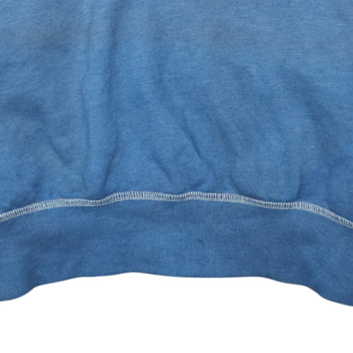 Vans Women's Blue Medium Pullover Hoodie with Logo Print