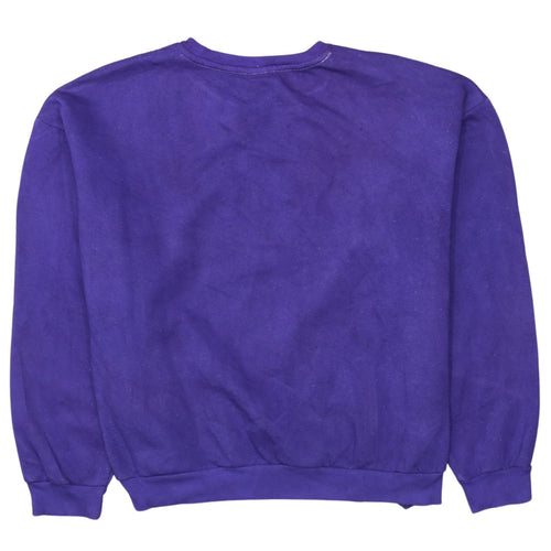 Puma Women’s Purple XL Crew Neck Sweatshirt with Logo Print