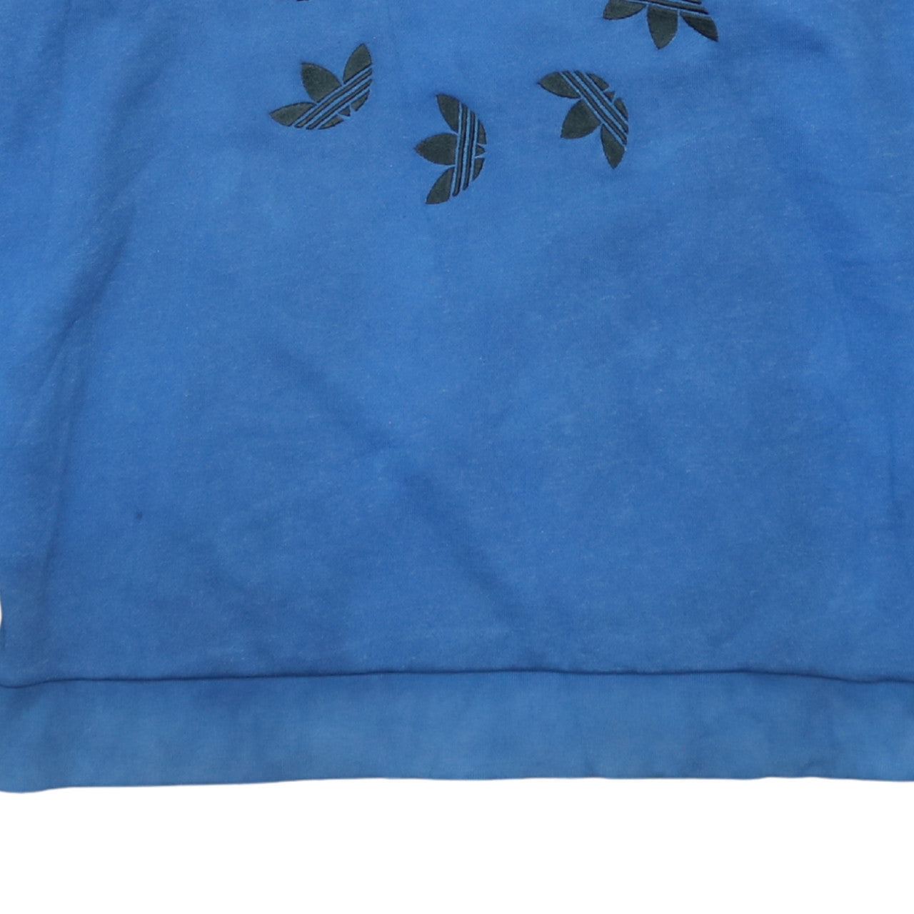 Adidas Women Blue Crew Neck Pullover Sweatshirt Size 10