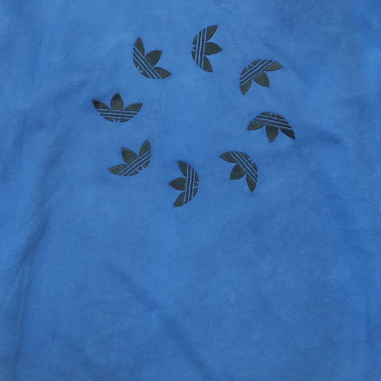 Adidas Women Blue Crew Neck Pullover Sweatshirt Size 10
