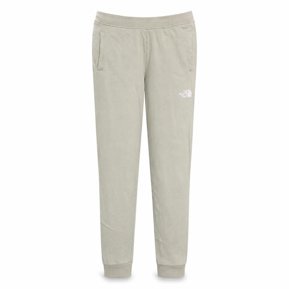 The North Face Girls Beige Jogger Sweatpants L Fleece Activewear Trousers