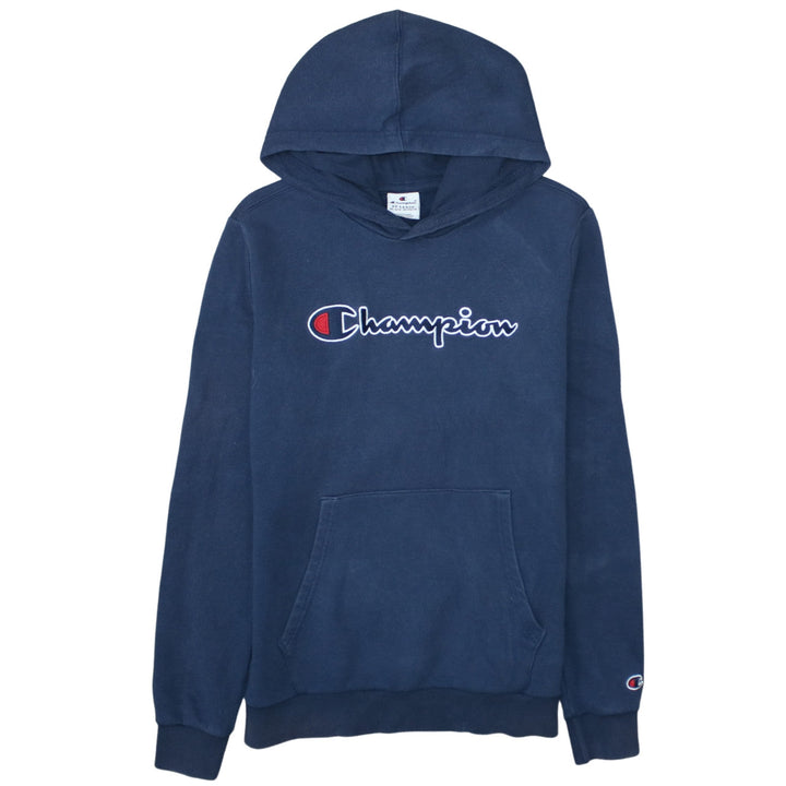 Champion Boys Blue 2XL Pullover Fleece Hoodie with Logo Front