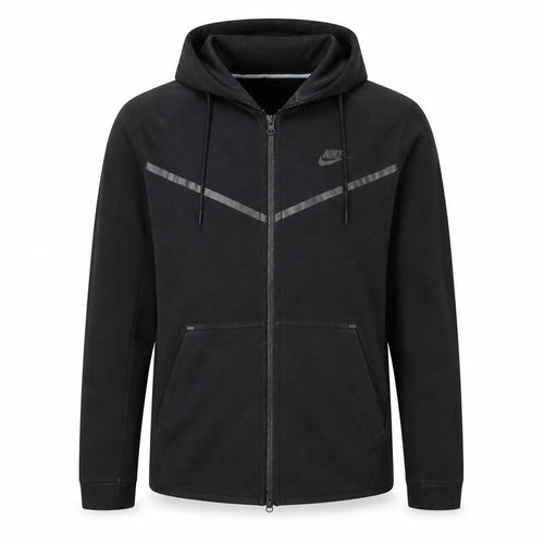 Nike Mens Black Full Zip Hoodie M Sportswear Fleece Jacket