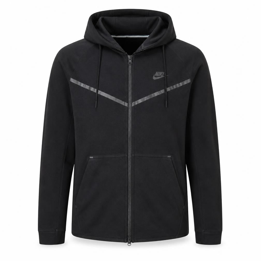 Nike Mens Black Full Zip Hoodie M Sportswear Fleece Jacket