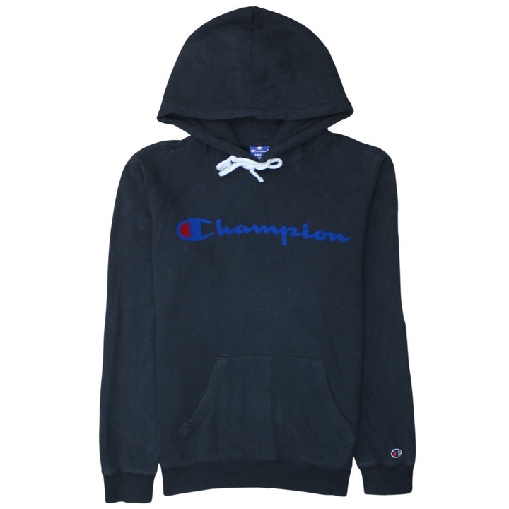 Champion Men's Black Small Pullover Hoodie with Logo