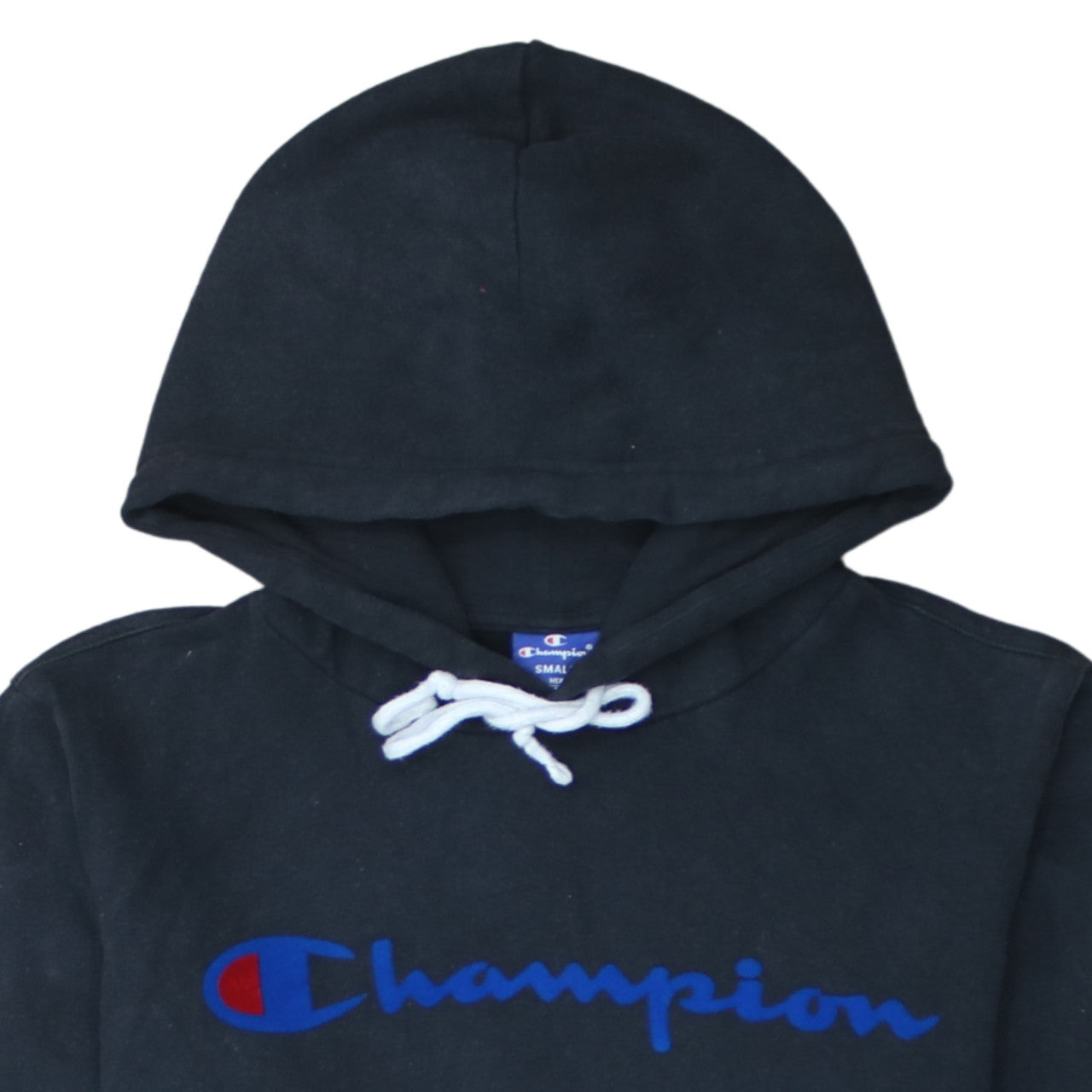 Champion Men's Black Small Pullover Hoodie with Logo