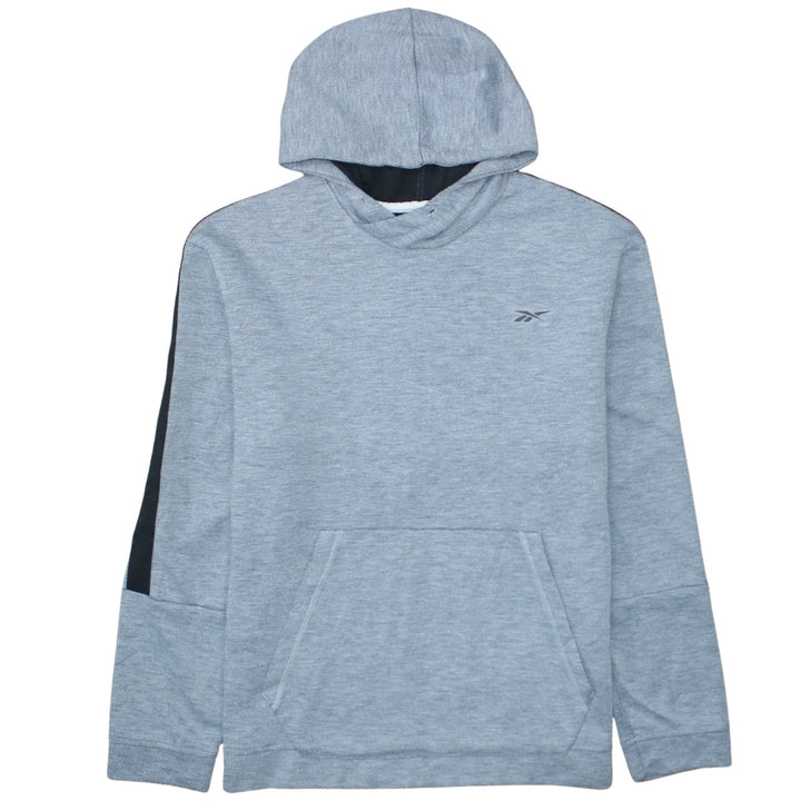 Reebok Men's Grey Pullover Hoodie L Lightweight Sportswear