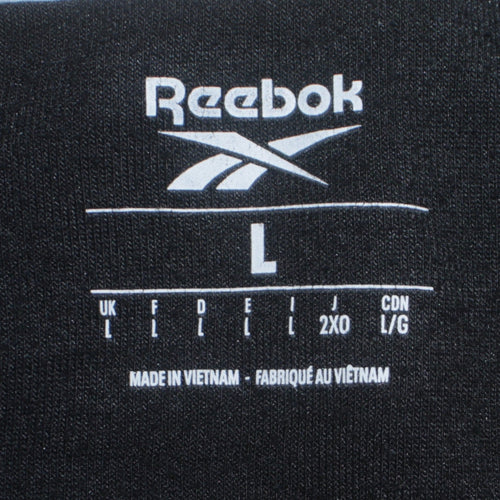 Reebok Men's Grey Pullover Hoodie L Lightweight Sportswear