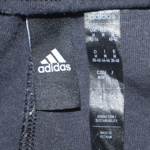 Adidas Womens Black M Jogger Sweatpants Cotton Blend