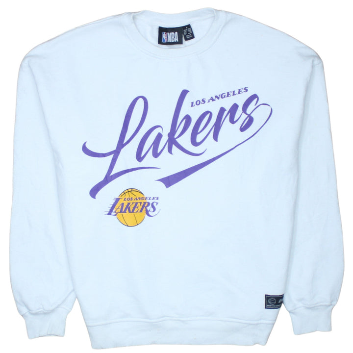 NBA Los Angeles Lakers White Sweatshirt Women’s UK 14 Crew Neck Pullover