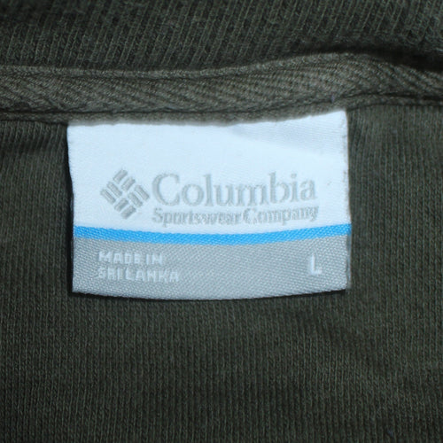 Columbia Men's Green Animal Print Crew Neck Sweatshirt Size L