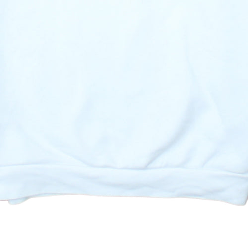 Adidas Womens White Crew Neck Pullover Sweatshirt UK 12
