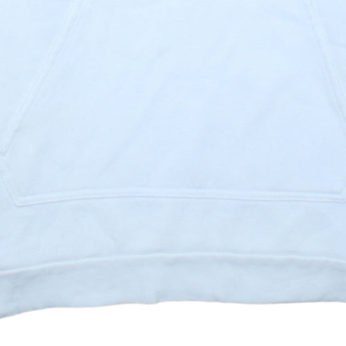 Adidas Mens White Pullover Hoodie Size M Sports Fleece