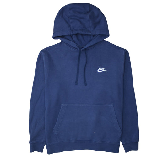 Nike Men's Blue Pullover Hoodie L Regular Fit Fleece Sportswear