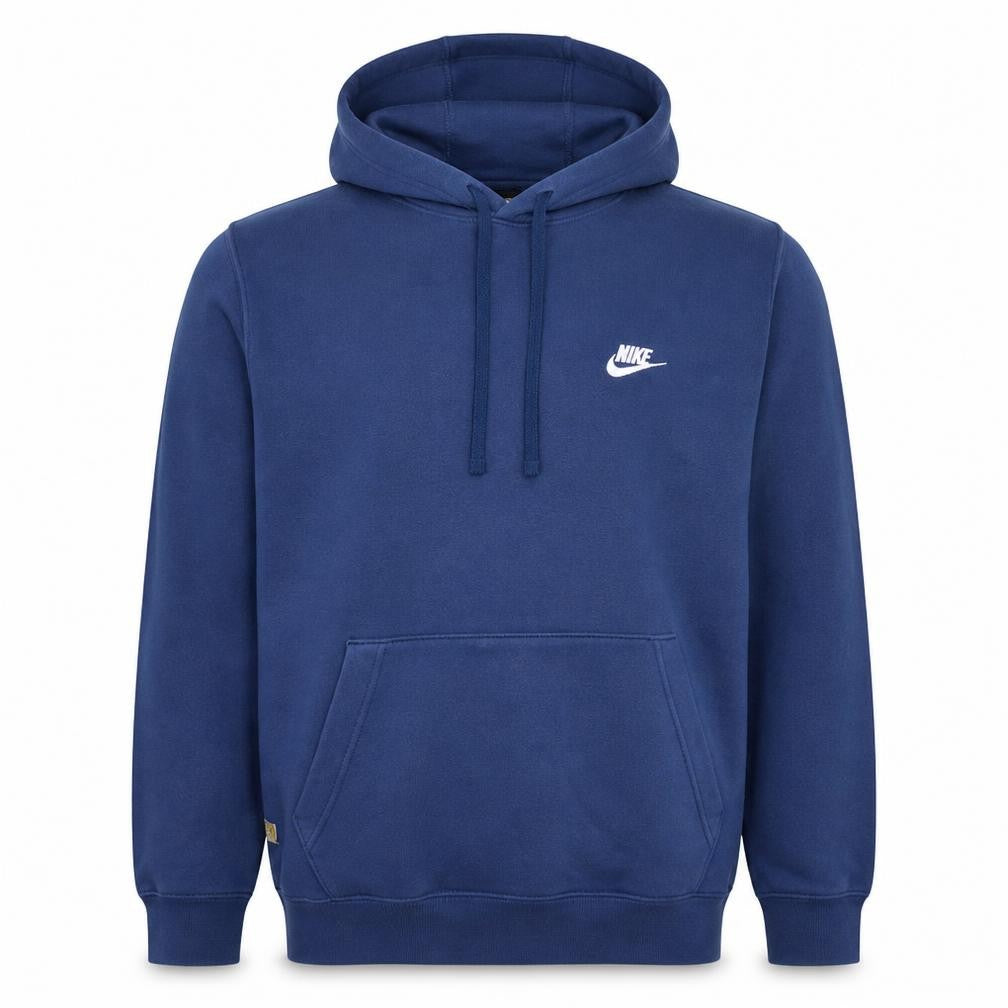 Nike Men's Blue Pullover Hoodie L Regular Fit Fleece Sportswear
