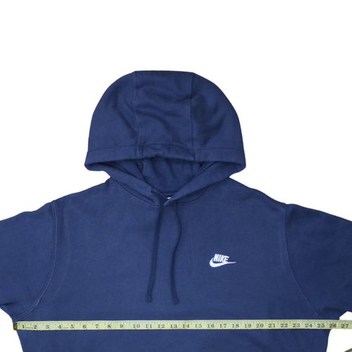 Nike Men's Blue Pullover Hoodie L Regular Fit Fleece Sportswear