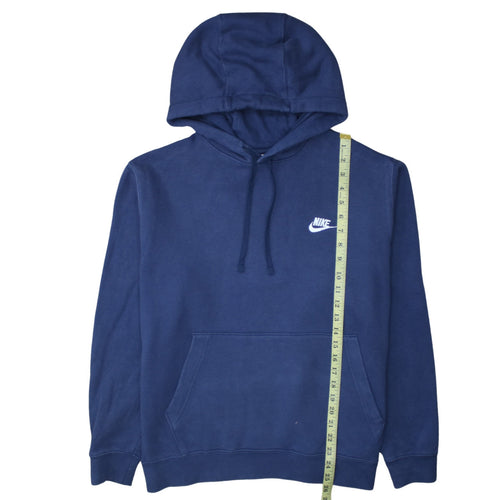 Nike Men's Blue Pullover Hoodie L Regular Fit Fleece Sportswear