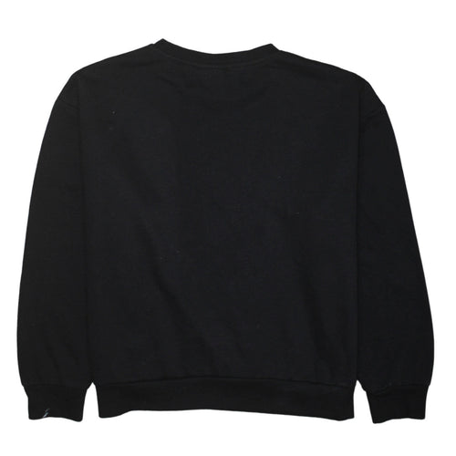 Disney Women Black Graphic Mickey Goofy Donald Pluto Sweatshirt L